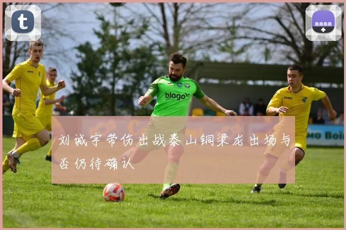 刘诚宇带伤出战泰山铜梁龙出场与否仍待确认